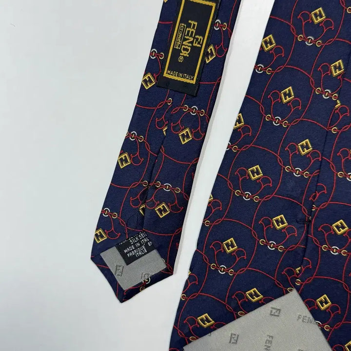 [BUNJANG] FENDI FF Monogram Silk Necktie / 펜디 (FENDI) FF 모노그램 정품 명품 넥타이