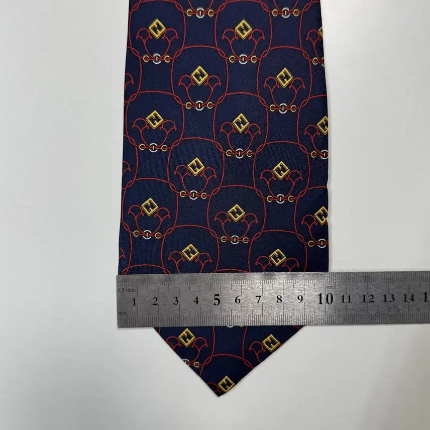 [BUNJANG] FENDI FF Monogram Silk Necktie / 펜디 (FENDI) FF 모노그램 정품 명품 넥타이