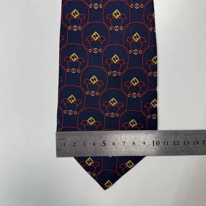 [BUNJANG] FENDI FF Monogram Silk Necktie / 펜디 (FENDI) FF 모노그램 정품 명품 넥타이