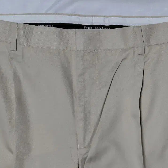 [SOLD OUT] [빅사이즈/103] Fade Luman 투턱 와이드 치노 팬츠 베이지