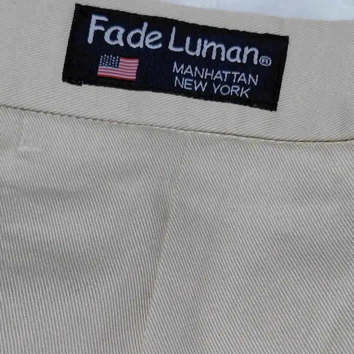 [SOLD OUT] [빅사이즈/103] Fade Luman 투턱 와이드 치노 팬츠 베이지