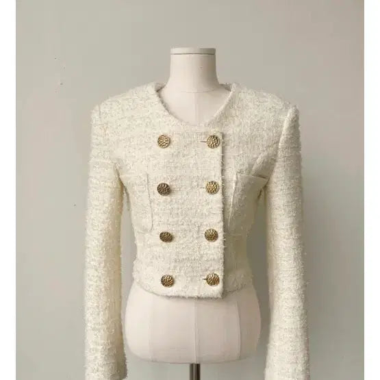 [BUNJANG] Post Motion Tweed Crop Jacket / 포스트 모니션 / 트위드 크롭자켓