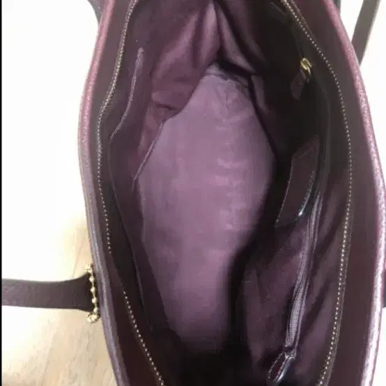 [BUNJANG] Coach Burgundy Tote Bag / 코치 가방 버건디 토트백