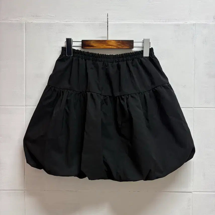 [BUNJANG] Black Pumpkin Balloon Ribbon Mini Skirt / 블랙 펌킨 벌룬 리본 미니스커트 JPN