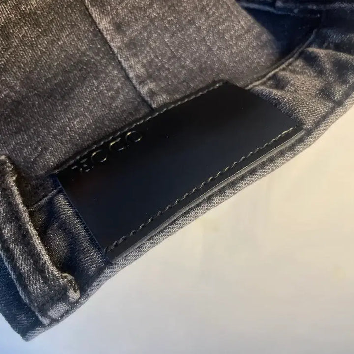 [BUNJANG] Black Denim Bootcut Cargo Pants / 부츠컷 카고 흑청 데님 팬츠