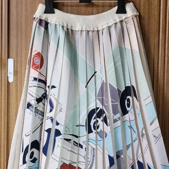 [BUNJANG] Pattern Pleated Skirt / 패턴 플리츠 스커트 55사이즈
