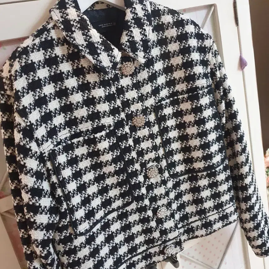[BUNJANG] Zara Tweed Jacket (55-66) / 자라 트위드자켓/55-66