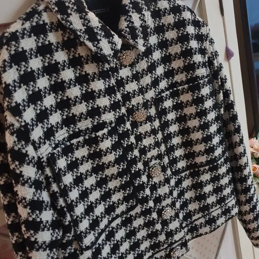 [BUNJANG] Zara Tweed Jacket (55-66) / 자라 트위드자켓/55-66