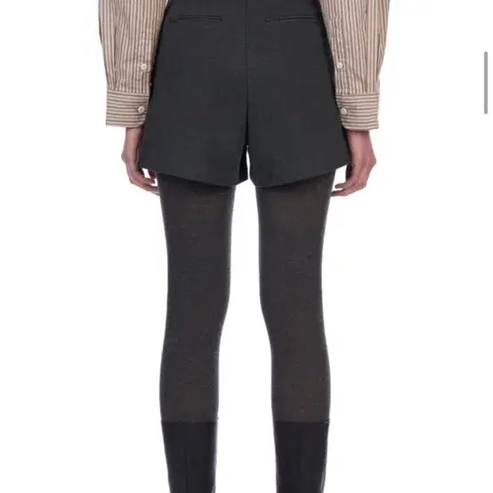 [BUNJANG] Portena Oak Low Fleece Shorts Charcoal Shorts / 포르테나 오크 로우 기모 쇼츠 S 슬랙스반바지 차콜 숏츠