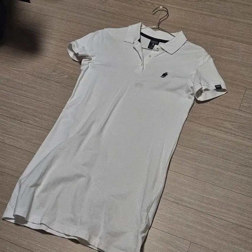 [BUNJANG] WHO.A.U Polo Dress (White) - Size S / 후아유 WHO.A.U 폴로 원피스 S