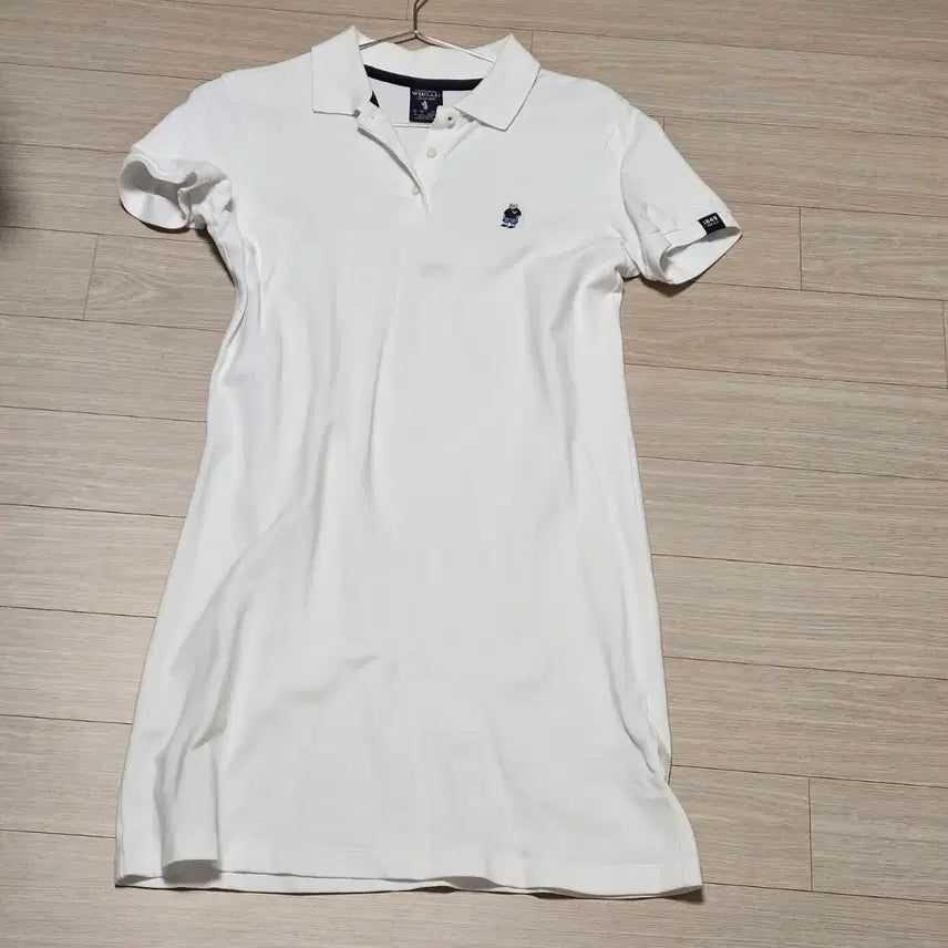 [BUNJANG] WHO.A.U Polo Dress (White) - Size S / 후아유 WHO.A.U 폴로 원피스 S