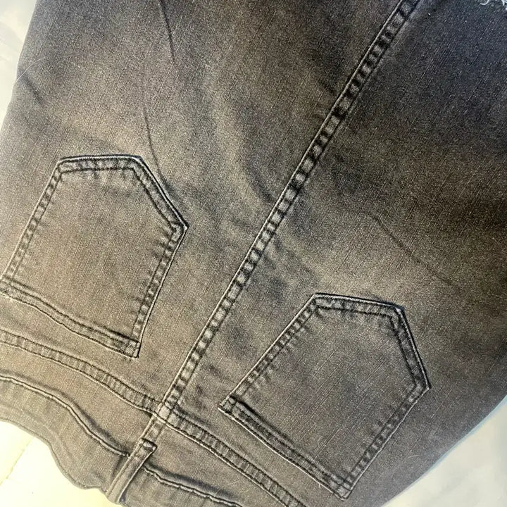 [BUNJANG] Black Denim Skirt / 흑청 데님 스커트