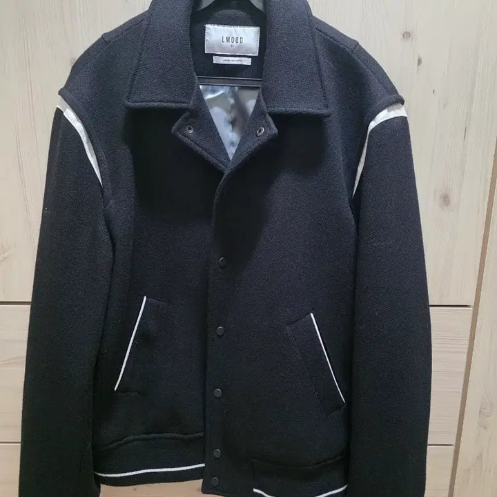 [BUNJANG]  Elwood Contemporary Varsity Jacket Black / 엘무드 컨템포러리 바시티 자켓
