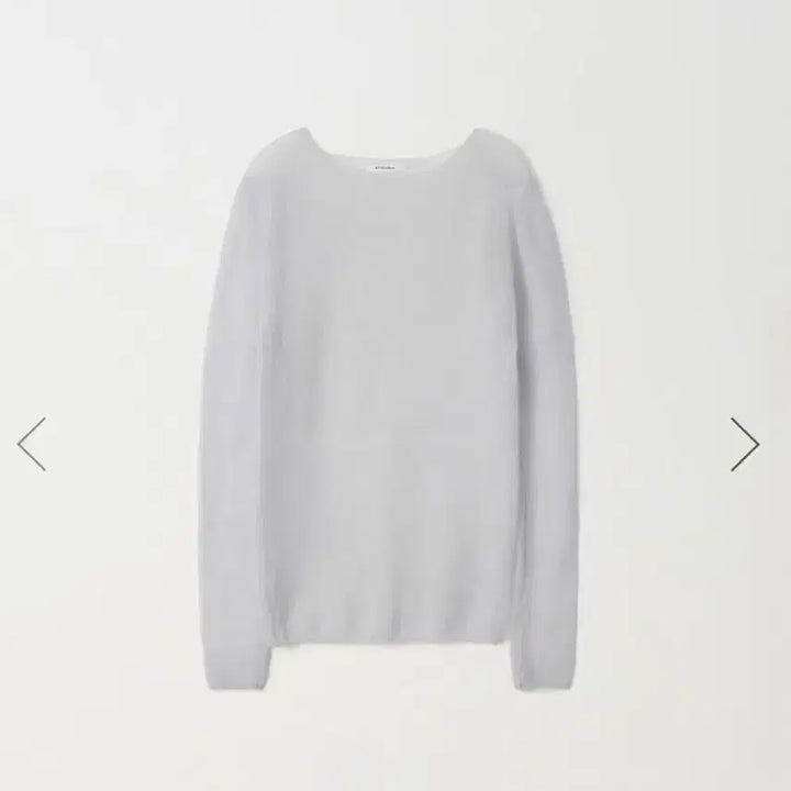 [BUNJANG] Arto Mohair Boat Neck Knit - Light Gray / 아르토 모헤어 보트넥 니트 - 라이트그레이