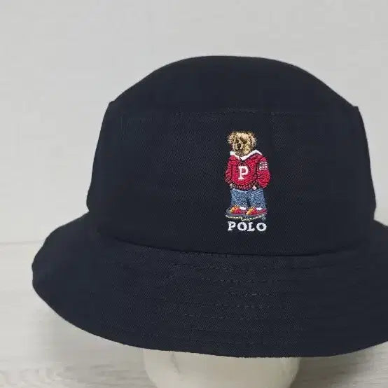 [BUNJANG] Polo Ralph Lauren Black Bear Bucket Hat / 폴로 블랙 베어 버킷햇 머리둘레 57cm