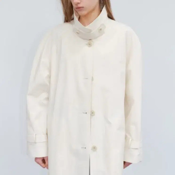 [BUNJANG] Tanat Volume Trench Coat Ivory / 타낫 볼륨 트렌치코트 아이보리(새상품)
