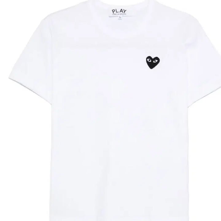 [BUNJANG] Comme des Garçons Play Black Heart T-Shirt / (정품/새상품)꼼데가르송 플레이 검정 하트 반팔티 흰/검