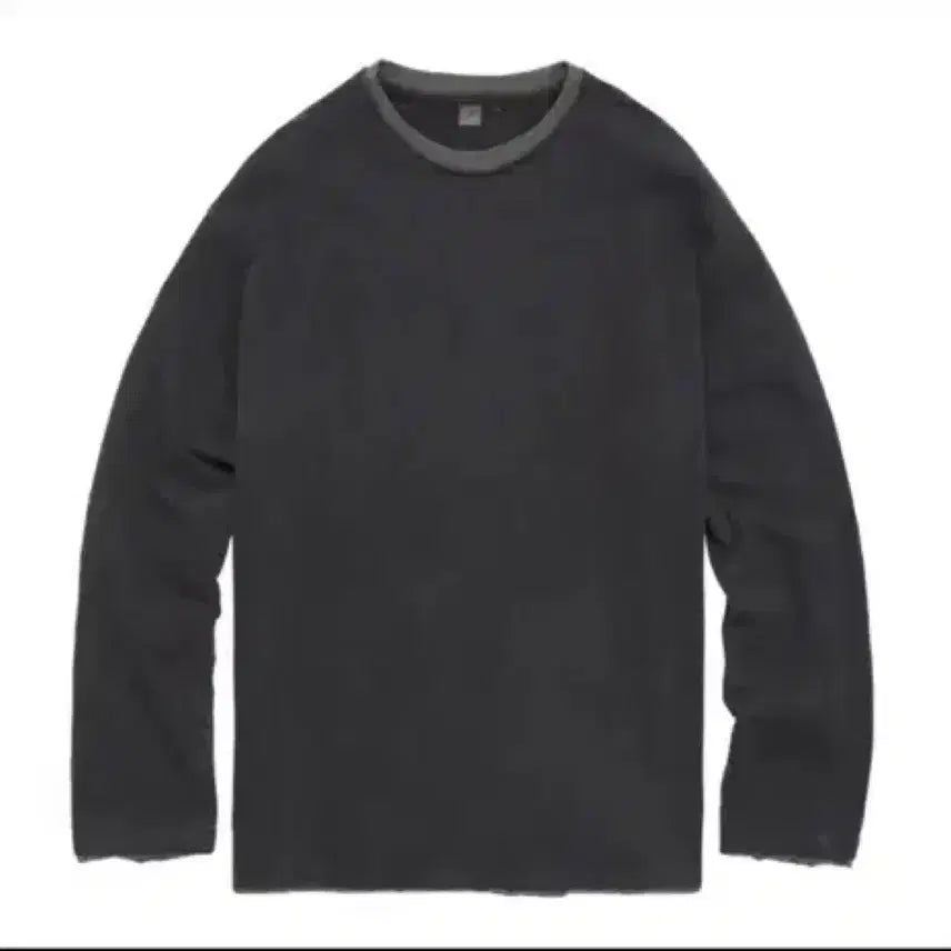 [BUNJANG] Politeur Layered Long Sleeve Deep Charcoal Sage / [4] 폴리테루 레이어드 롱슬리브 딥 차콜 세이지