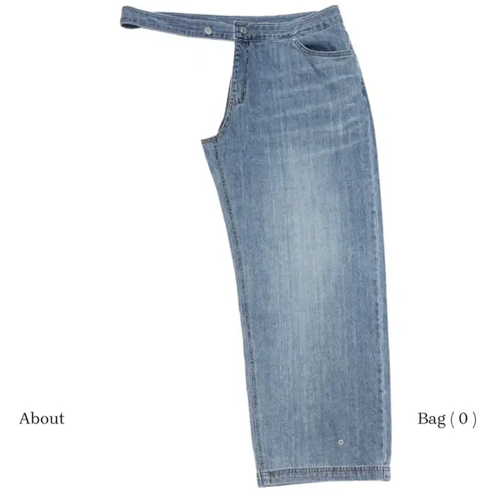 [BUNJANG] The Mysterious Hotel Cross Layered Denim Jeans / 더미스테리어스호텔 크로스 레이어드 데님 1사이즈