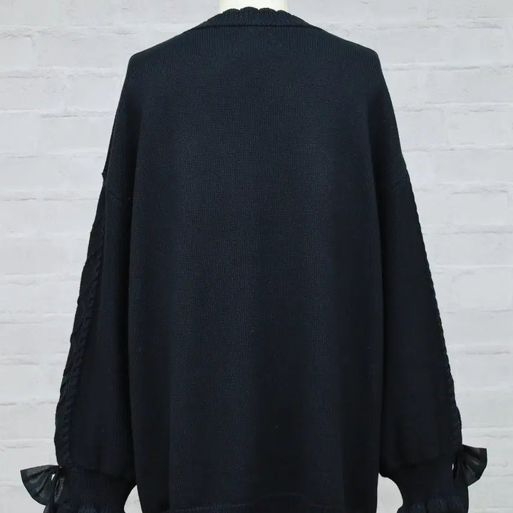 [BUNJANG] Amavel Sugar Ribbon Long Cardigan / Amavel 아마벨 슈가 리본 롱 가디건