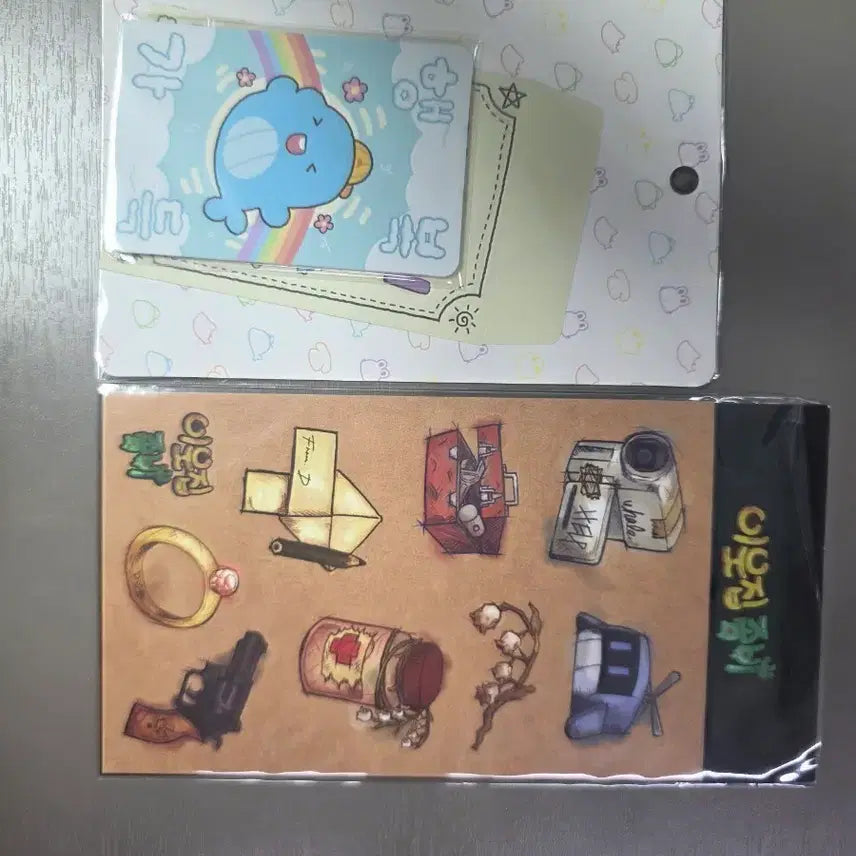[SOLD OUT] 픽셀리 부적카드 이웃집 좀비 스티커 잠뜰 뜰팁