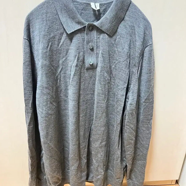 [BUNJANG] ARKET Merino Collar Knit Grey L / [L] 아르켓 메리노 칼라 니트 그레이
