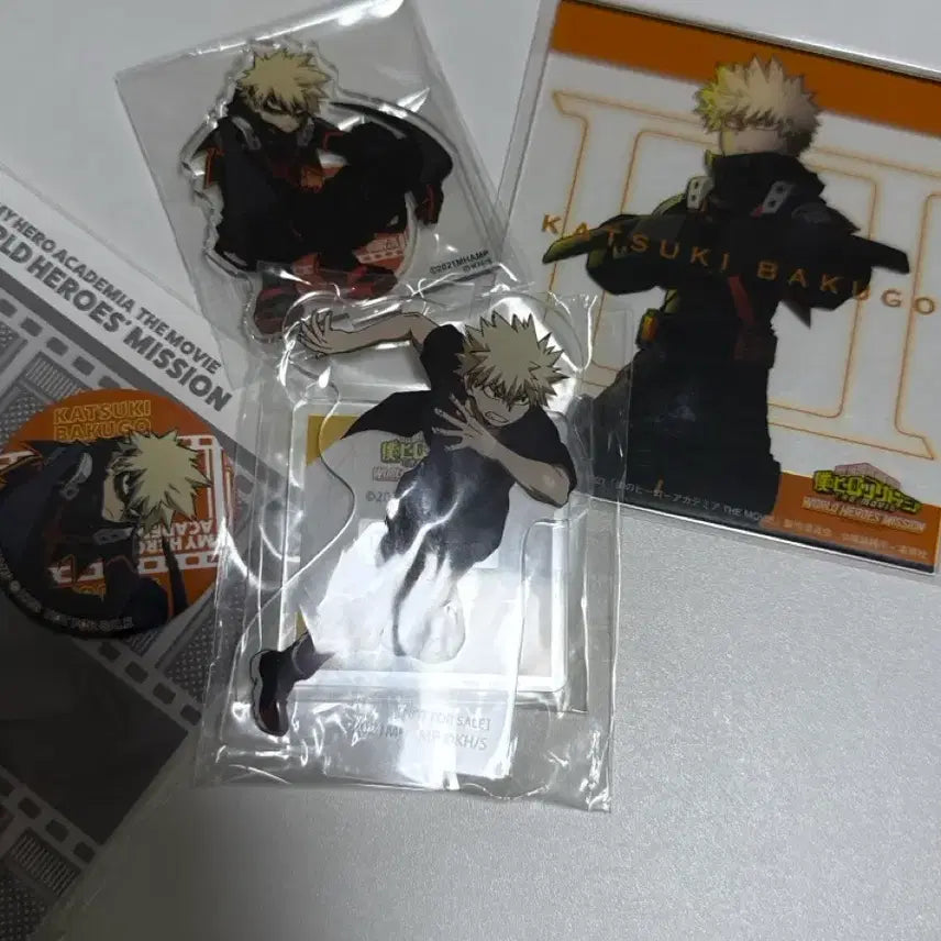 [BUNJANG] My Hero Academia Bakugo Acrylic Can Badge Set / 바쿠고 극장판 아크릴 캔뱃지 굿즈 히로아카 나히아 월히미 DVD 특전