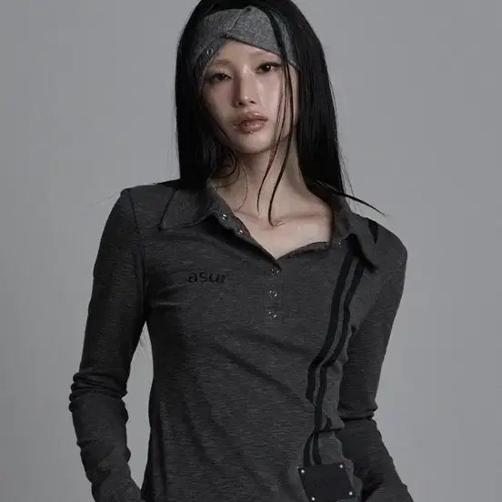[BUNJANG] As You Are Charcoal Long Sleeve / 애즈유아 롱슬리브 차콜
