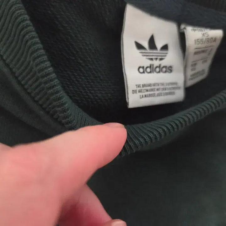 [BUNJANG] Adidas Three-Stripe Crop Sweatshirt XS / 아디다스 삼선 크롭 맨투맨 xs