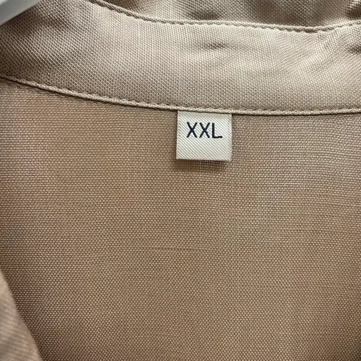 [BUNJANG] Linen Beige Dress / 린넨카라베이지 원피스 66-77