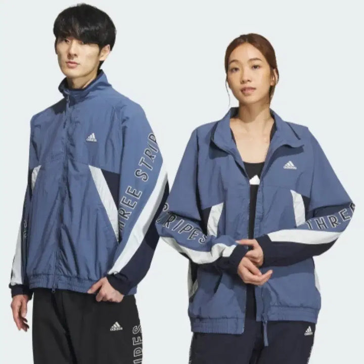 [BUNJANG] Adidas Wording Oversized Woven Jacket / 아디다스 워딩 오버싸이즈 우븐 자켓  90