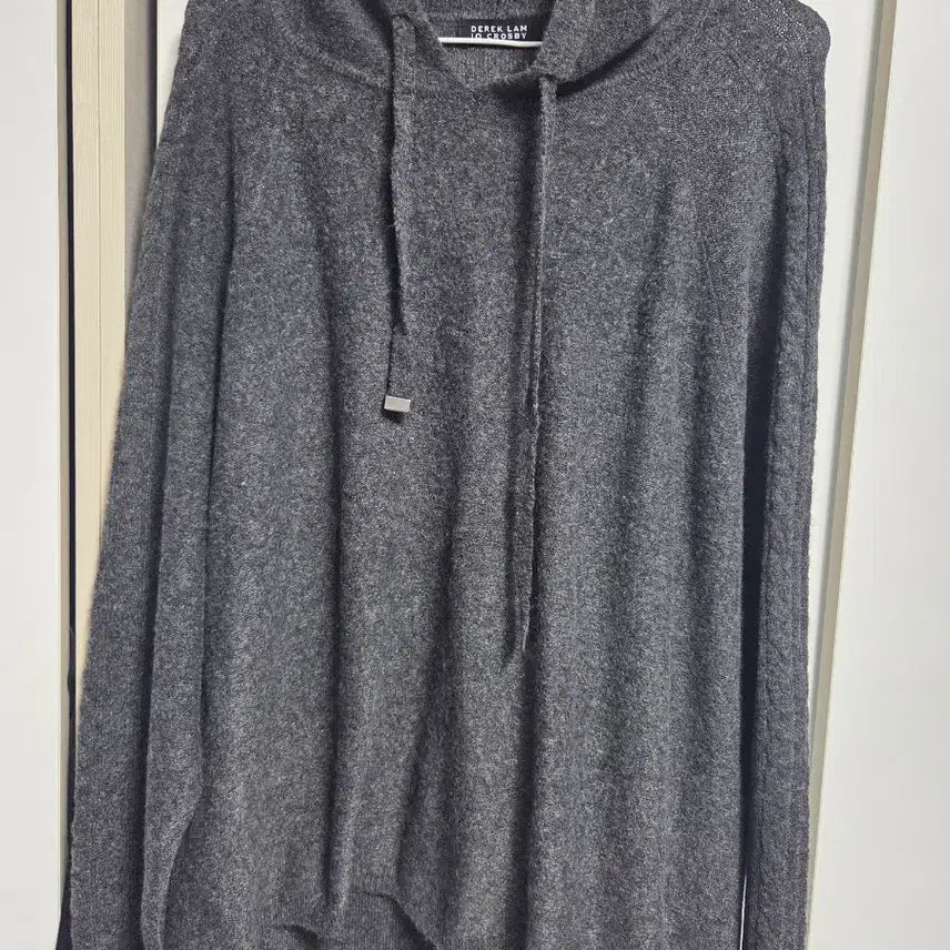 [BUNJANG] Gray Knit Hoodie / 회색 니트 후드티