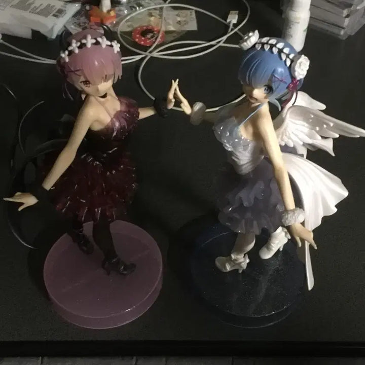 [BUNJANG] Re:Zero Rem Ram Demon Angel Figure Bundle Set / (일괄) 리제로 렘 람 악마 천사 피규어