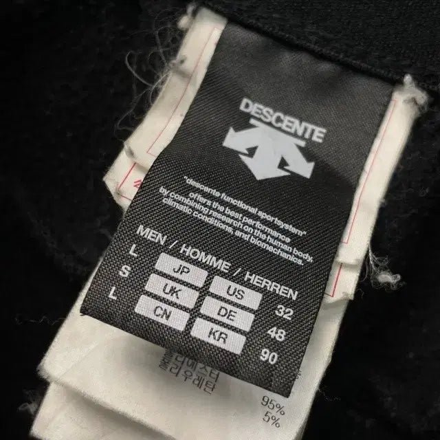 [BUNJANG] Descente Black Training Pants / 데상트 블랙 트레이닝 바지30