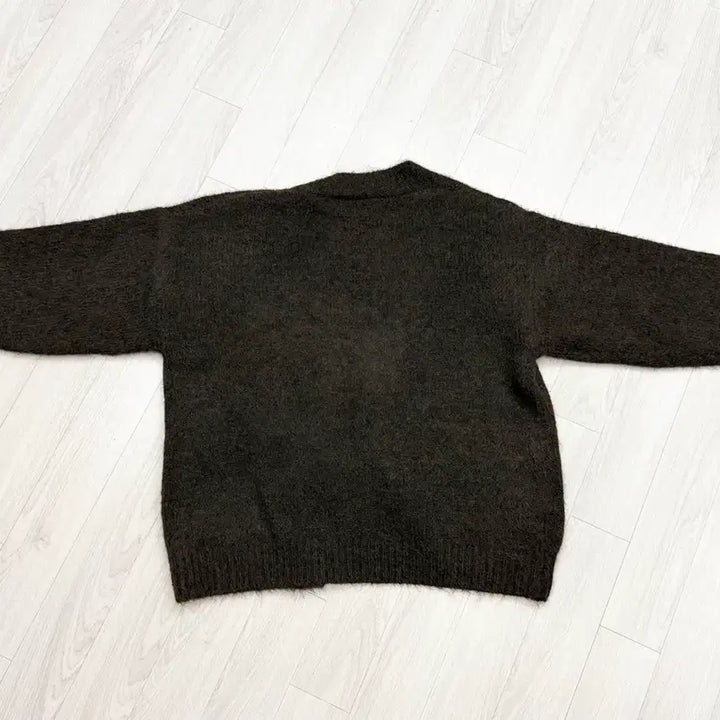 [BUNJANG] Dayrose Brown Angora Cardigan / 데이로제 브라운 캐츠 앙고라가디건 루즈핏가디건 니트가디건 에이블리