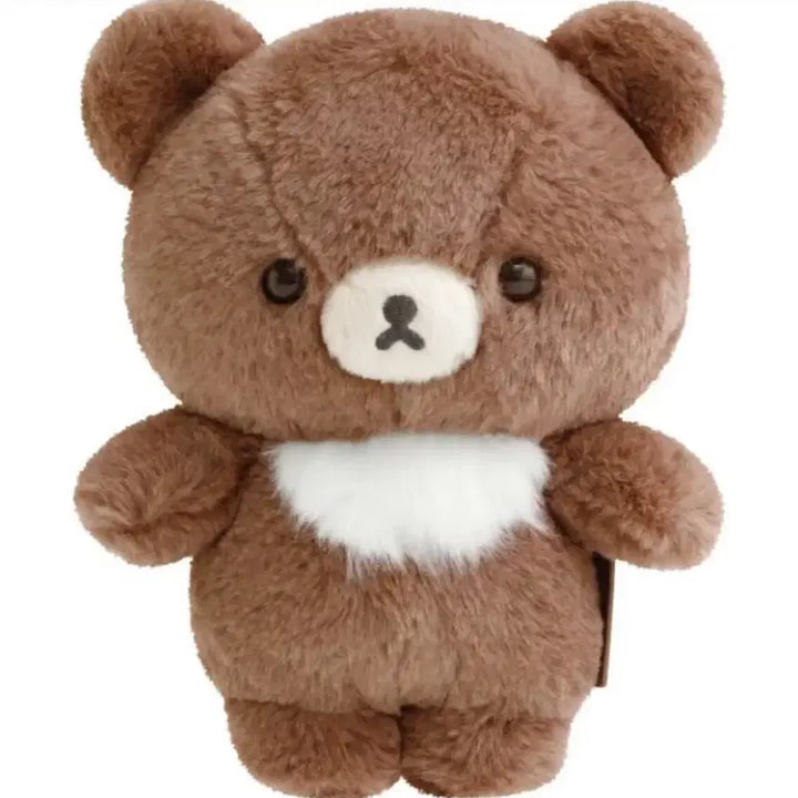 [BUNJANG] Chairoikoguma Rilakkuma Long-Haired Fluffy Koguma Plush Doll / 차이로이코구마 리락쿠마 멋진집 s 장모 후와후와 코구마 인형