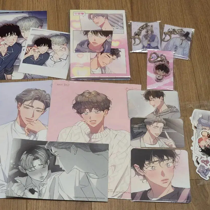[BUNJANG] BION Eunmulhan Meoritsok Sajung Goods Bundle Set - Keyring, Postcard, Photocard, Sticker / 비온 은밀한 머릿속 사정 은머사 굿즈 일괄 양도 키링,엽서,포카,스티커