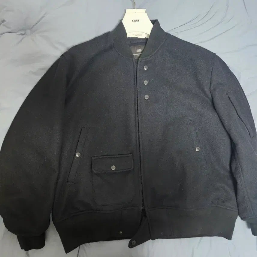 [BUNJANG] Uniqlo Engineered Garments Bomber Jacket (Navy) XL / [택포]유니클로 엔지니어드 가먼츠 봄버 자켓 네이비XL