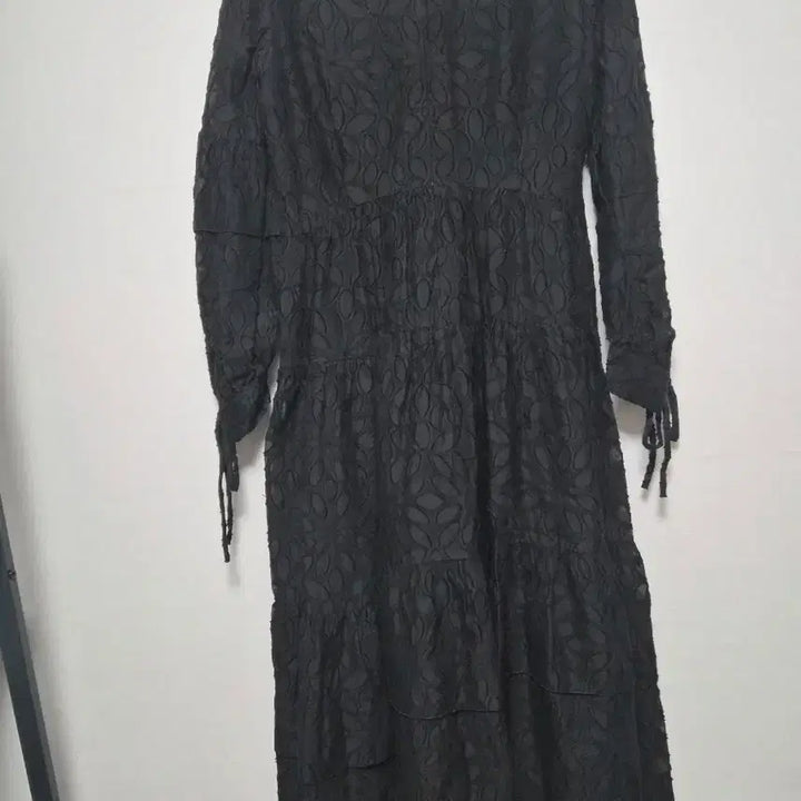 [BUNJANG] DUEL Black Lace Long Dress / 듀엘 블랙레이스 롱 원피스