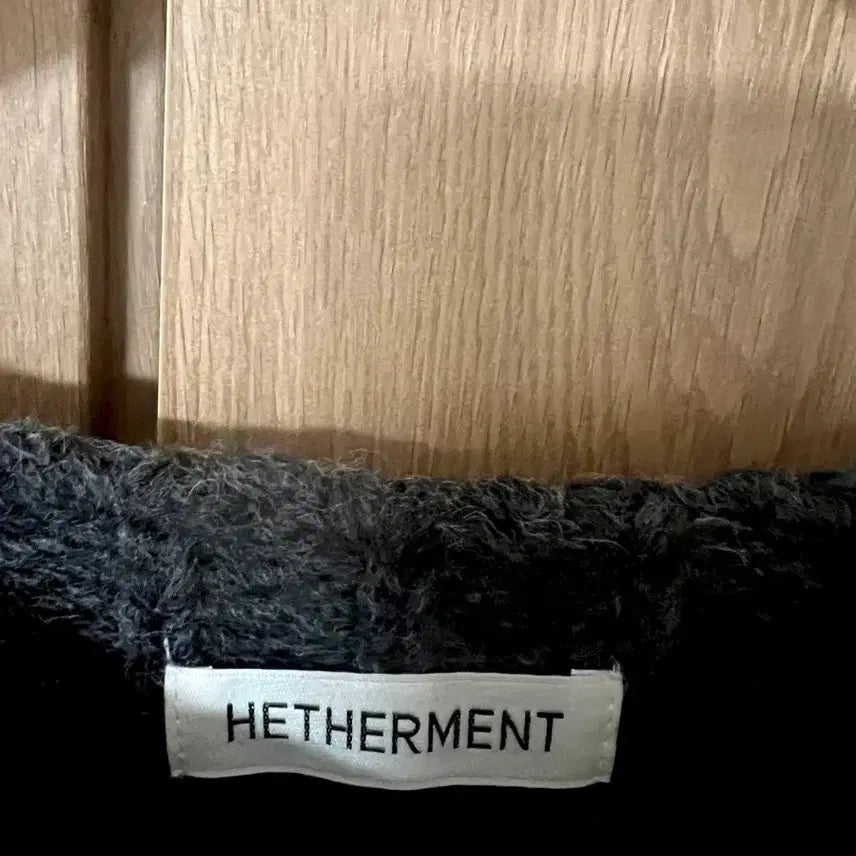 [BUNJANG] Headerment Boat Neck Bulky Knit Charcoal / 헤더먼트 보트넥 벌키 니트 차콜
