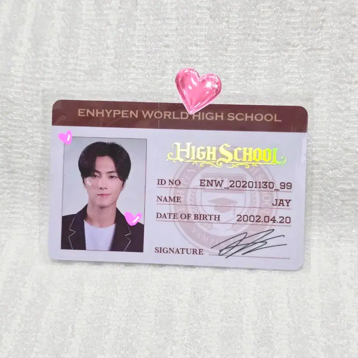 [BUNJANG] Enhypen World Jay Sunghoon High School SP Card Set / 엔하이픈월드 성훈 제이 SP카드 하이스쿨 QR미사용 미개봉
