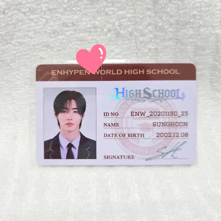 [BUNJANG] Enhypen World Jay Sunghoon High School SP Card Set / 엔하이픈월드 성훈 제이 SP카드 하이스쿨 QR미사용 미개봉