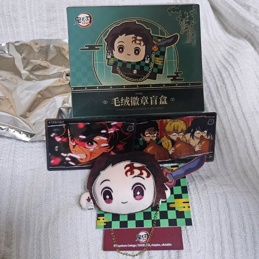 [SOLD OUT] 귀멸의 칼날 탄지로 인형(누이) 뱃지(포카증정)