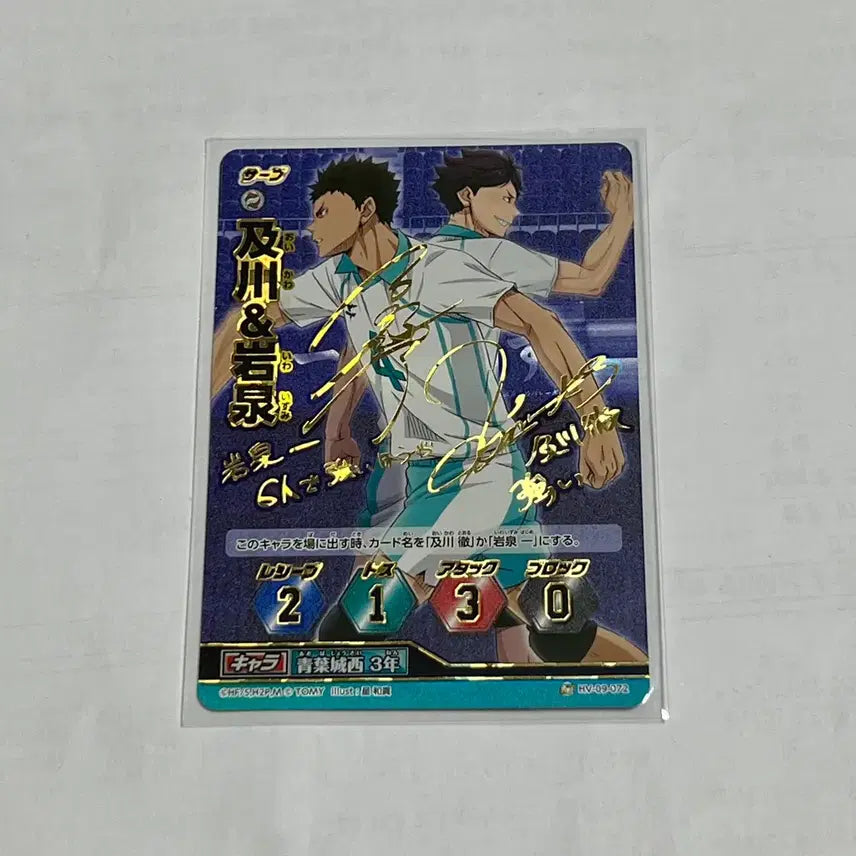 [BUNJANG] Haikyu Oikawa &amp; Iwaizumi Signed Card / 하이큐 오이카와 이와이즈미 바보카 싸인카드