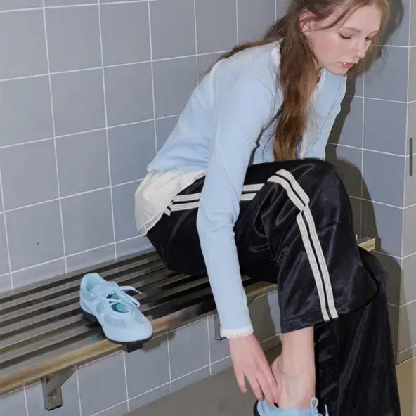 [BUNJANG] Cliencl Nudge Lace-up Sneakers Blue / 정가 95000) 씨엘씨엘 넛지 레이스업 스니커즈 블루