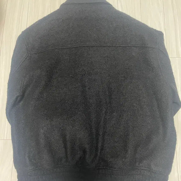 [BUNJANG] Musinsa Standard Wool Blend Boucle Blouson Jacket - Black / 무신사 울 블렌드 부클 블루종 재킷 블랙