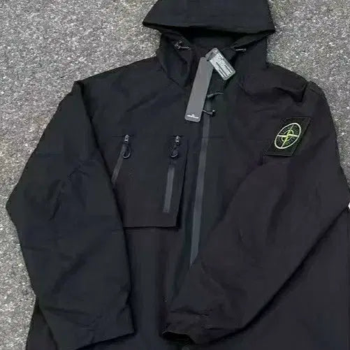 [BUNJANG] Stone Island Windbreaker Black XL / 스톤아일랜드 바람막이 XL 블랙 새상품