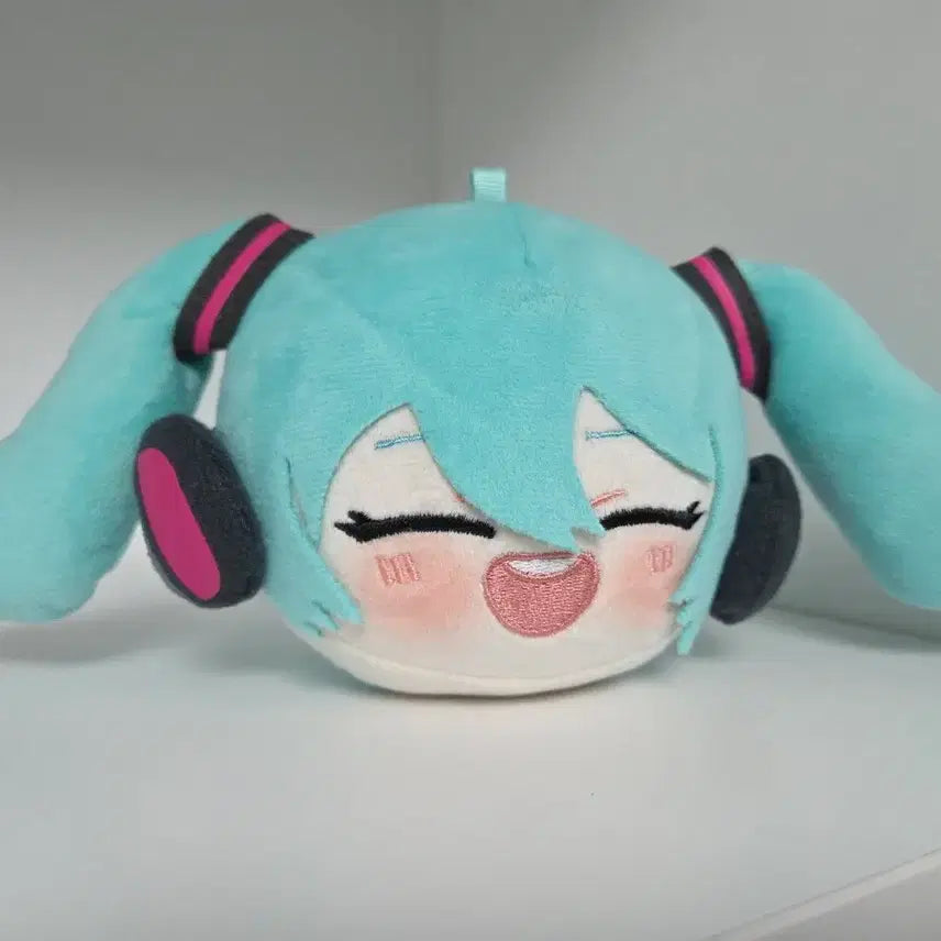 [BUNJANG] Hatsune Miku Face Keyring Mascot Plush / 하츠네 미쿠 홍대 팝업 감사제 페이스 키링 인형 마스코트 누이구루미