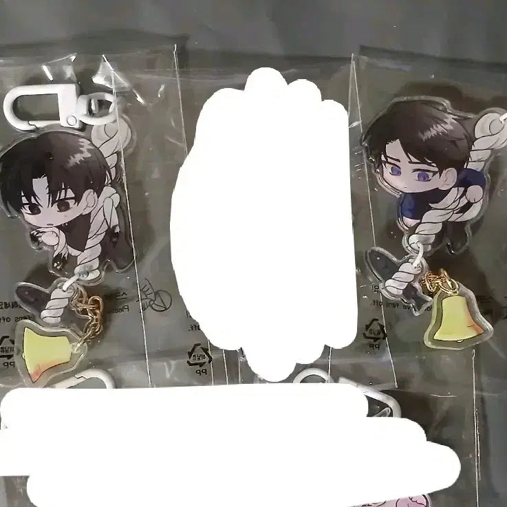 [BUNJANG] Kim Sol-eum / Ryu Jae-gwan Acrylic Keyring Set (Unreleased Goods) / 괴담출근 괴출 키링 김솔음 류재관 현무1팀재관국 비공굿굿즈 아크릴