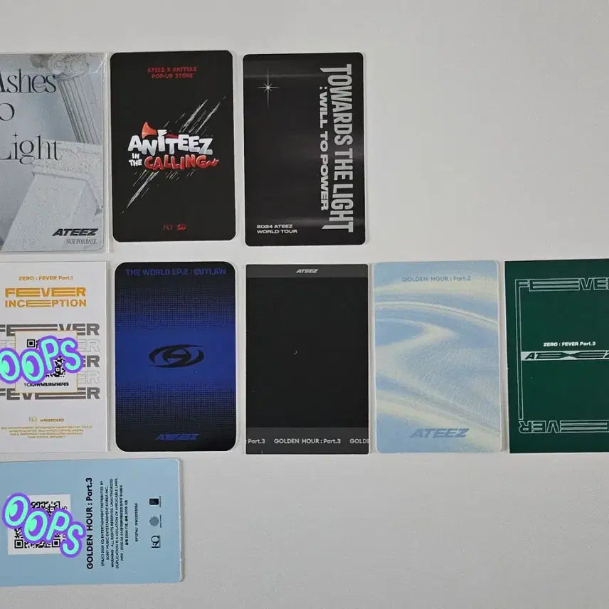 [BUNJANG] ATEEZ Wooyoung POB Photocard Bundle Set / 에이티즈 우영 미공포 특전 포카 일괄 양도 캔뱃지 서비스
